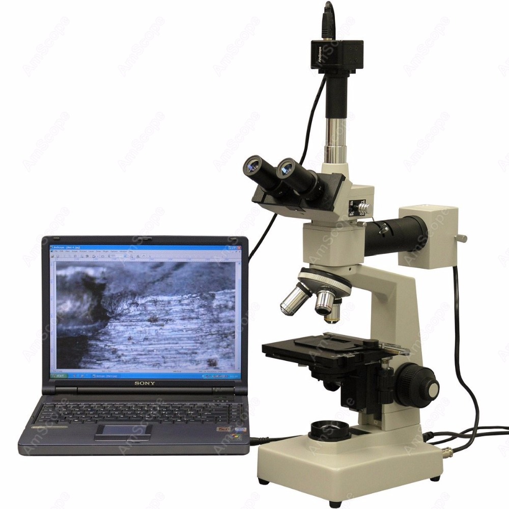 AmScope Metallurgical Trinocul - Microscope Compound 40X ulasan dan harga